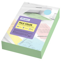 Цветная бумага для принтера Officespace Pale Color зеленый, А4, 500 листов, 80г/м2